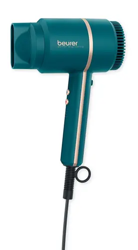 Πιστολάκι μαλλιών, Beurer HC 35 Ocean Compact hair dryer, 2000 W, ακροφύσιο, λειτουργία Ion, οθόνη LED, 3 ρυθμίσεις θερμότητας, 3 ρυθμίσεις - 1