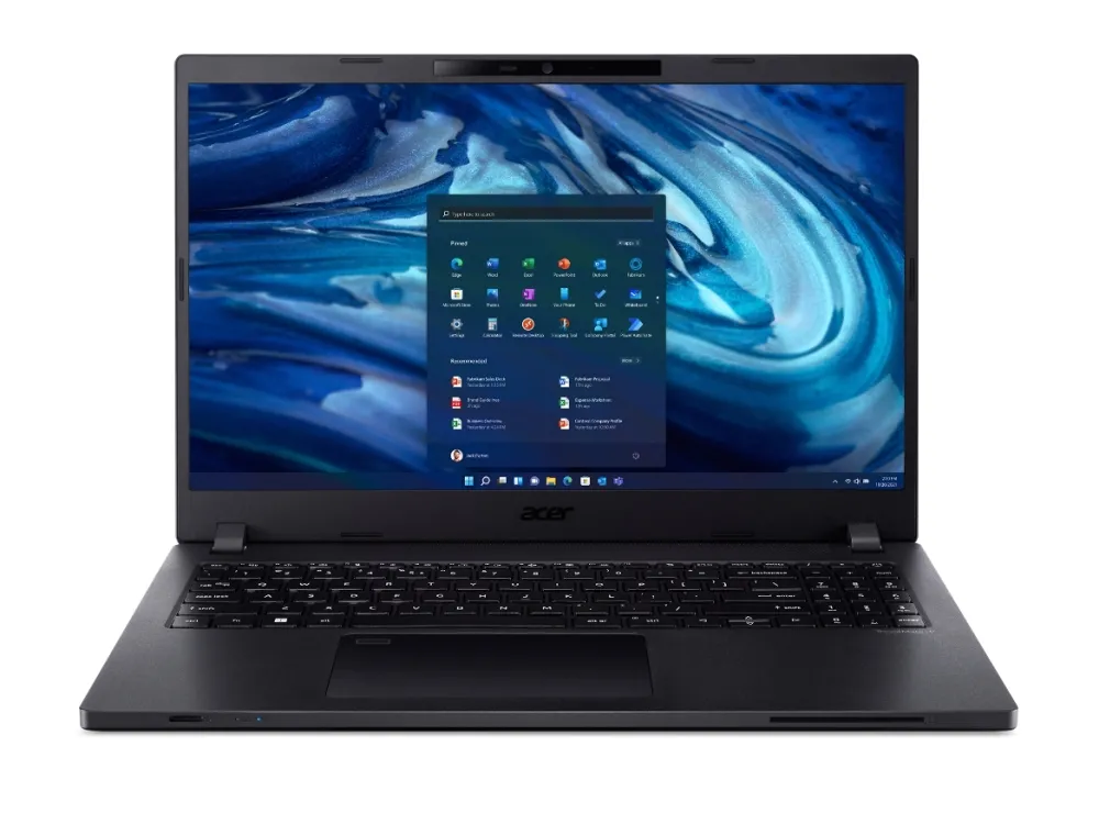 Лаптоп, Acer Travelmate TMP215-54-30MP, Core i5 1235U, (3.3GHz up to 4.40Ghz, 12MB), 15.6" FHD AG LED LCD, 8GB DDR4, 512GB NVMe SSD, HDD upgrade kit, Intel UMA, HD camera with shutter, TPM 2.0, Micro SD card reader, FPR, Wi-Fi 6AX, BT 5.0, KB, Win 11 Home, Black