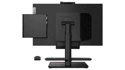 Настолен компютър, Lenovo ThinkCentre M70q G3 Tiny Intel Core i5-12400T (up to 4.2GHz, 18MB), 8GB DDR4 3200MHz, 512GBGB SSD, Intel UHD Graphics 730, KB, Mouse, WLAN, BT, VESA Mount, Win11 Pro, 3Y - image 1