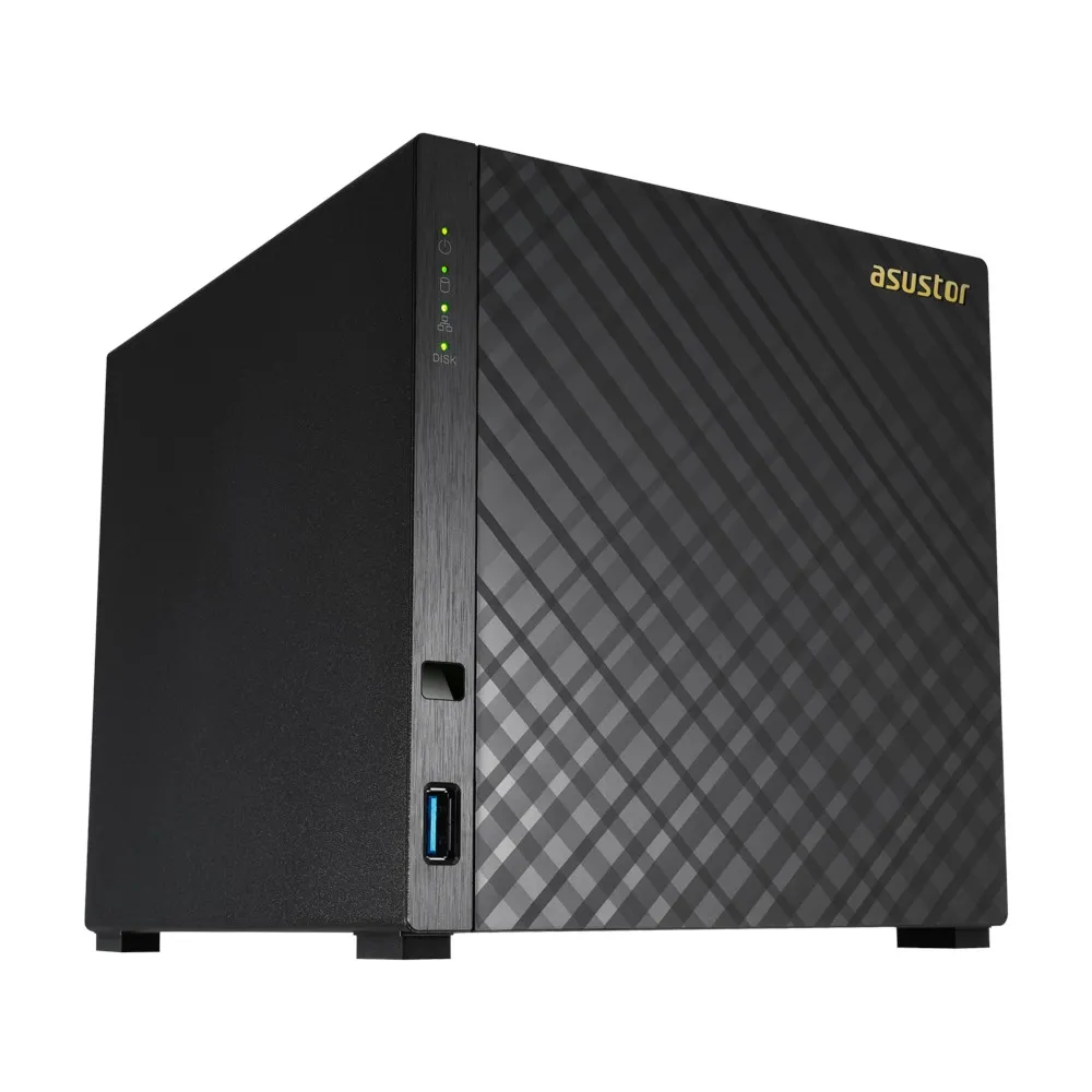 Мрежов сторидж, Asustor AS3204T, 4-bay NAS, Intel Celeron Quad-Core J3160 ( up to 2.24GHz, 2MB), 2GB DDR3L(non-upgradeable), 4 x 3.5" SATAII / SATAIII, GbE x 1, USB 3.0 - 1*Front/2*Rear, HDMI 1.4b, 16 Channel IP Cam(4 license included), WoL, System Sleep Mode, Tower - image 2