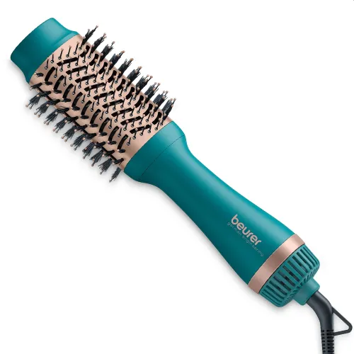 Електрическа четка за коса, Beurer HC 45 Ocean 2-in-1 volumising hair dryer brush,  ionic function, caremic coating, 1000W, 2 heat and blower settings incl. cold air function