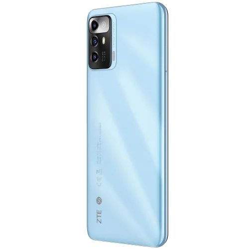 Мобилен телефон, ZTE A72 5G, Blue, 6.52", IPS 90Hz, HD+ 1600x720, 4GB+64GB, MediaTek Dimensity 700  Octa Core up to 2.2Ghz, Camera 13MP+2MP+2MP/5MP, WiFi 802.11 AC, BT 5.1, FPT, Fast charge 10W, 4000 mAh, USB-C Type-C, 3.5 mm earjack, Dual Sim/Mirco SD combo, Android 11 - image 5