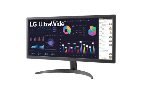 Монитор, LG 26WQ500-B, 25.7" UltraWide AG, IPS Panel, 1ms MBR, 5ms, CR 1000:1, 250 cd/m2, 21:9, 2560x1080, HDR 10, sRGB over 99% , AMD FreeSync, 75Hz, Reader Mode, HDMI, Headphone Out, Tilt, Headphone Out, Black - image 1