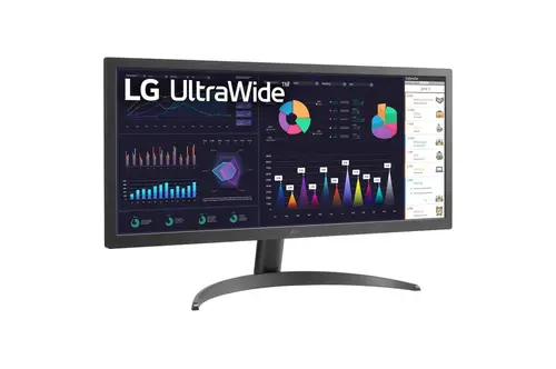 Монитор, LG 26WQ500-B, 25.7" UltraWide AG, IPS Panel, 1ms MBR, 5ms, CR 1000:1, 250 cd/m2, 21:9, 2560x1080, HDR 10, sRGB over 99% , AMD FreeSync, 75Hz, Reader Mode, HDMI, Headphone Out, Tilt, Headphone Out, Black - image 2