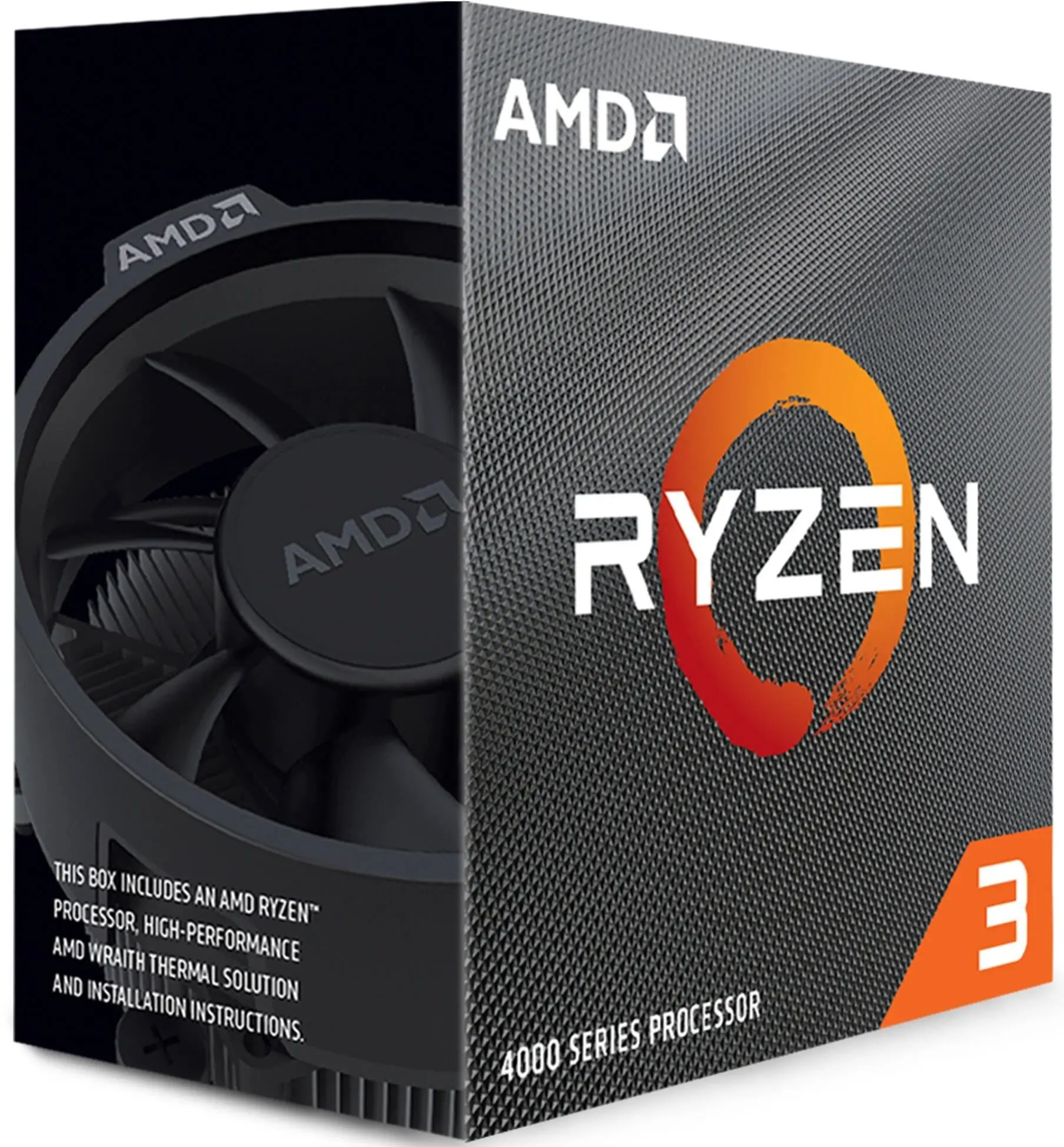 Процесор, AMD Ryzen 3 4100 4C/8T (3.8GHz / 4.0GHz Boost, 6MB, 65W, AM4)