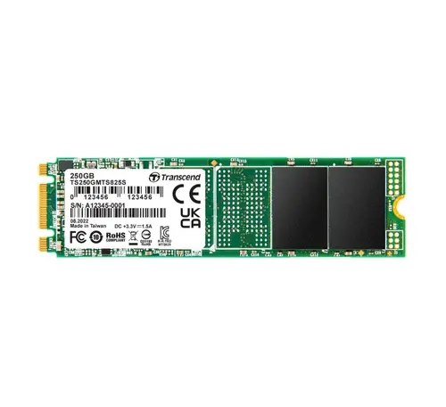 Твърд диск, Transcend 250GB, M.2 2280 SSD, SATA3 B+M Key, TLC