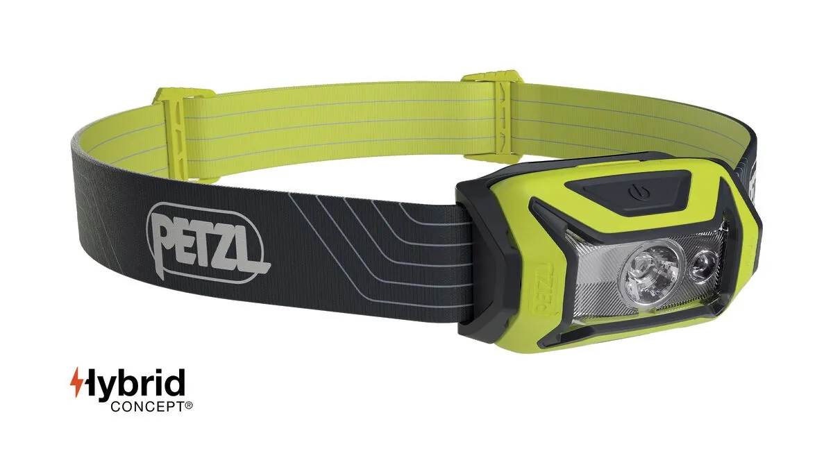 Lanternă frontală PETZL TIKKA 2022, 350 lumeni, Galben