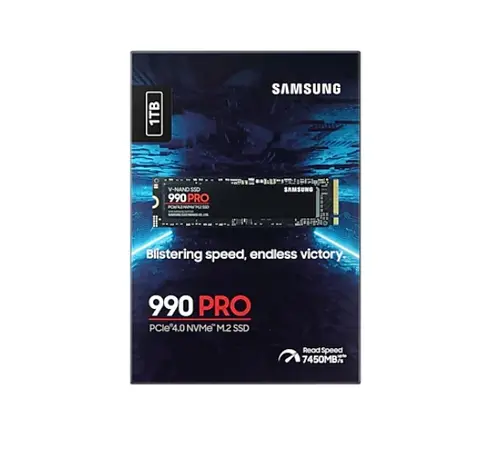Σκληρός δίσκος, Samsung SSD 990 PRO 1TB PCIe 4.0 NVMe 2.0 M.2 V-NAND 3-bit MLC, Κρυπτογράφηση 256-bit, Ανάγνωση 7450 MB/s Εγγραφή 6900 MB/s - 5