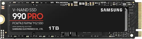 Hard disk, Samsung SSD 990 PRO 1TB PCIe 4.0 NVMe 2.0 M.2 V-NAND 3-bit MLC, Criptare 256-bit, Citire 7450 MB/s Scriere 6900 MB/s - 1