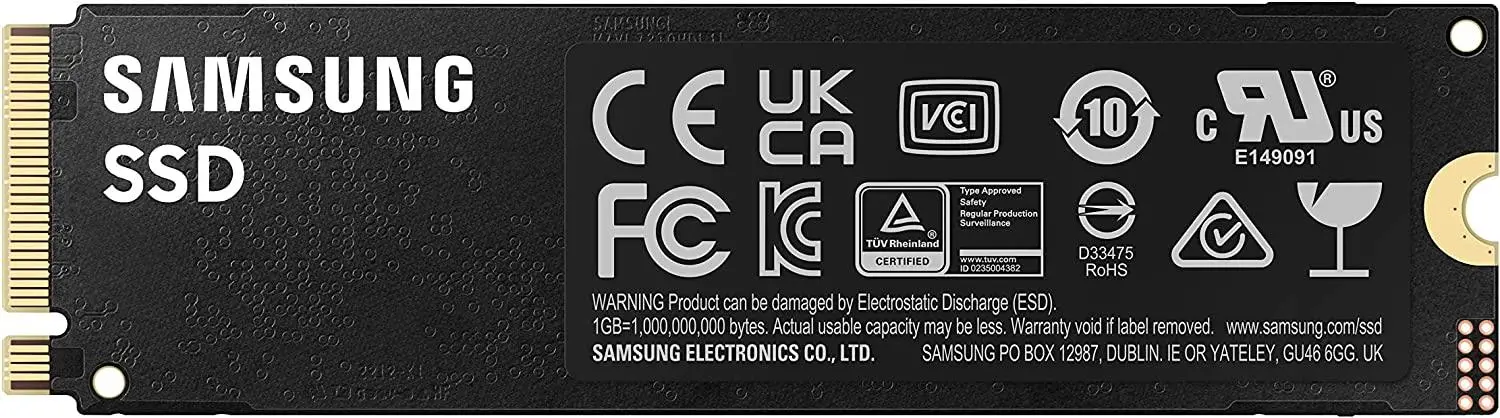 Твърд диск, Samsung SSD 990 PRO 2TB PCIe 4.0 NVMe 2.0 M.2 V-NAND 3-bit MLC, 256-bit Encryption, Read 7450 MB/s Write 6900 MB/s - image 1
