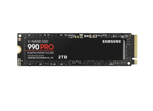 Твърд диск, Samsung SSD 990 PRO 2TB PCIe 4.0 NVMe 2.0 M.2 V-NAND 3-bit MLC, 256-bit Encryption, Read 7450 MB/s Write 6900 MB/s