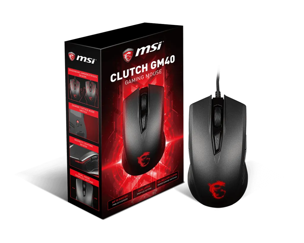 Мишка, MSI GAMING MOUSE CLUTCH GM40