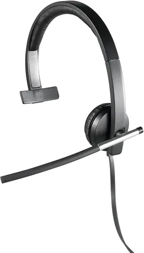 Слушалки, Logitech USB Headset H650e Mono, Flexible Mic, In-line Controls, Echo Cancellation, Noise-cancelling, USB - image 1