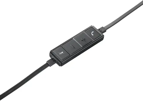 Слушалки, Logitech USB Headset H650e Mono, Flexible Mic, In-line Controls, Echo Cancellation, Noise-cancelling, USB - image 3