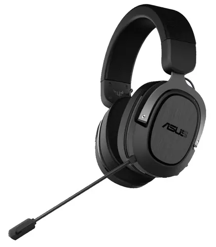 Слушалки, Asus TUF Gaming H3 Wireless Headset (Discord Certified Mic, 7.1 Surround Sound, 50mm Drivers, Lightweight, 15 Hour Battery Life, 2.4 GHz via USB-C, For PC, PS5, Switch and Mobile Devices), Black