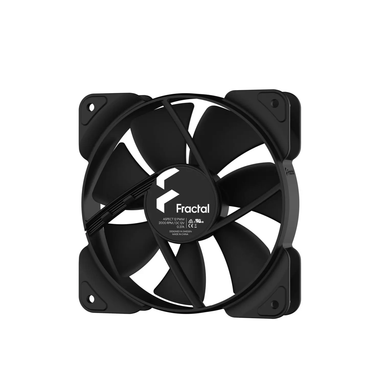 Вентилатор, FRACTAL DESIGN FD ASPECT 12 120MM PWM BLACK - image 1