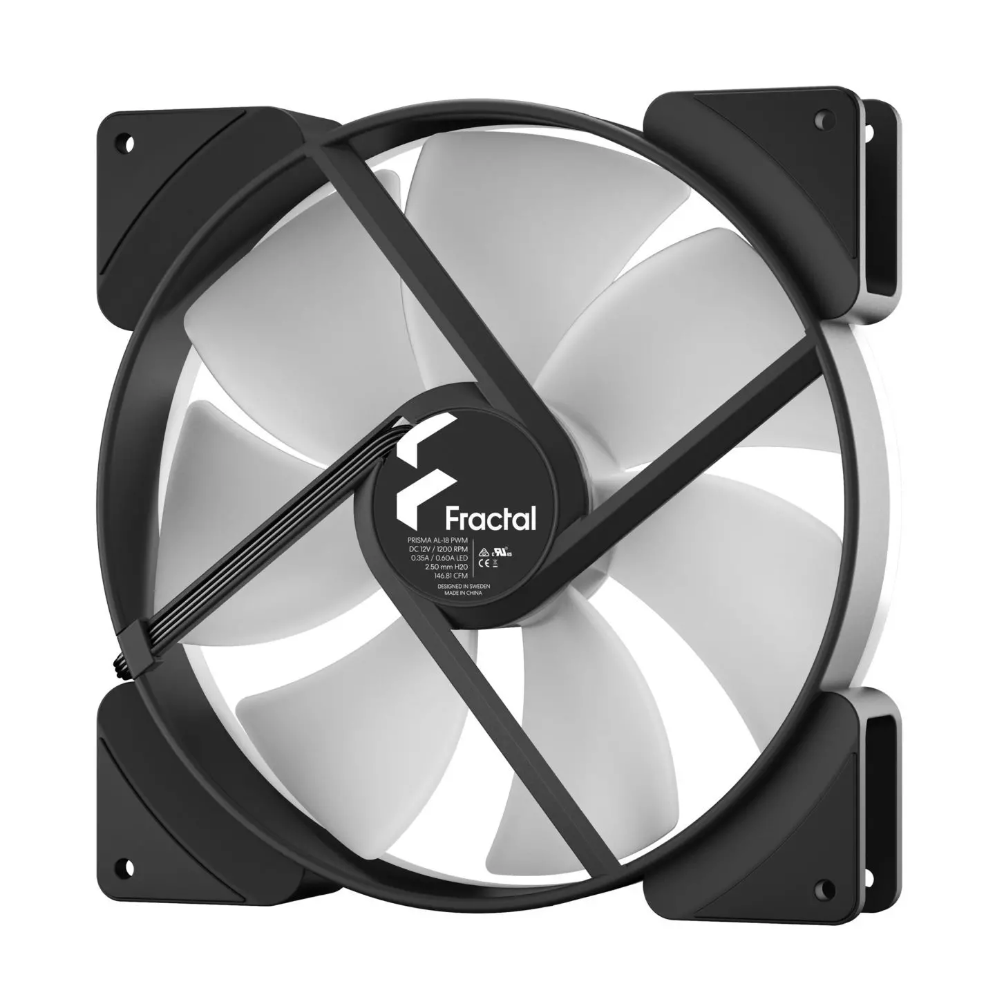 Вентилатор, FRACTAL DESIGN FD 180M PRISM AL-18 ARGB PWM - image 1