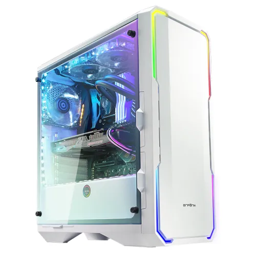 Кутия за компютър, BITFENIX ENSO RGB WHITE /TG - image 2