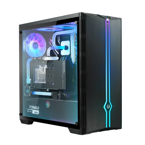 Кутия за компютър, BITFENIX SABER RGB BK /TG - image 1