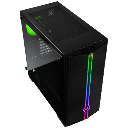 Кутия за компютър, BITFENIX SABER RGB BK /TG - image 2