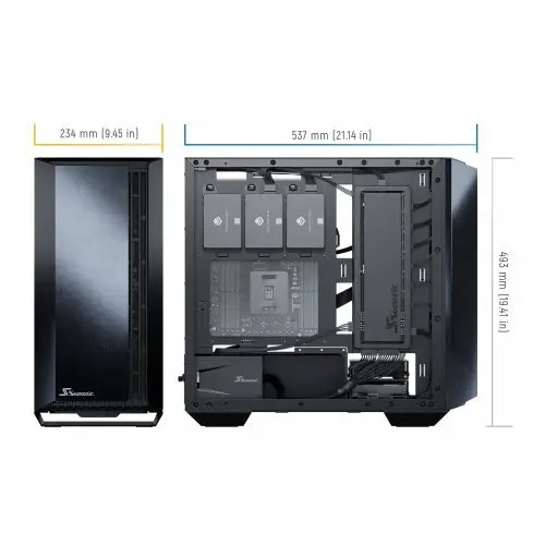 Кутия за компютър, SEASONIC SYNCRO Q704+DGC-650 - image 2
