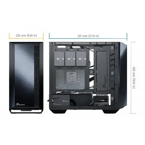 Кутия за компютър, SEASONIC SYNCRO Q704+DGC-650 - image 2