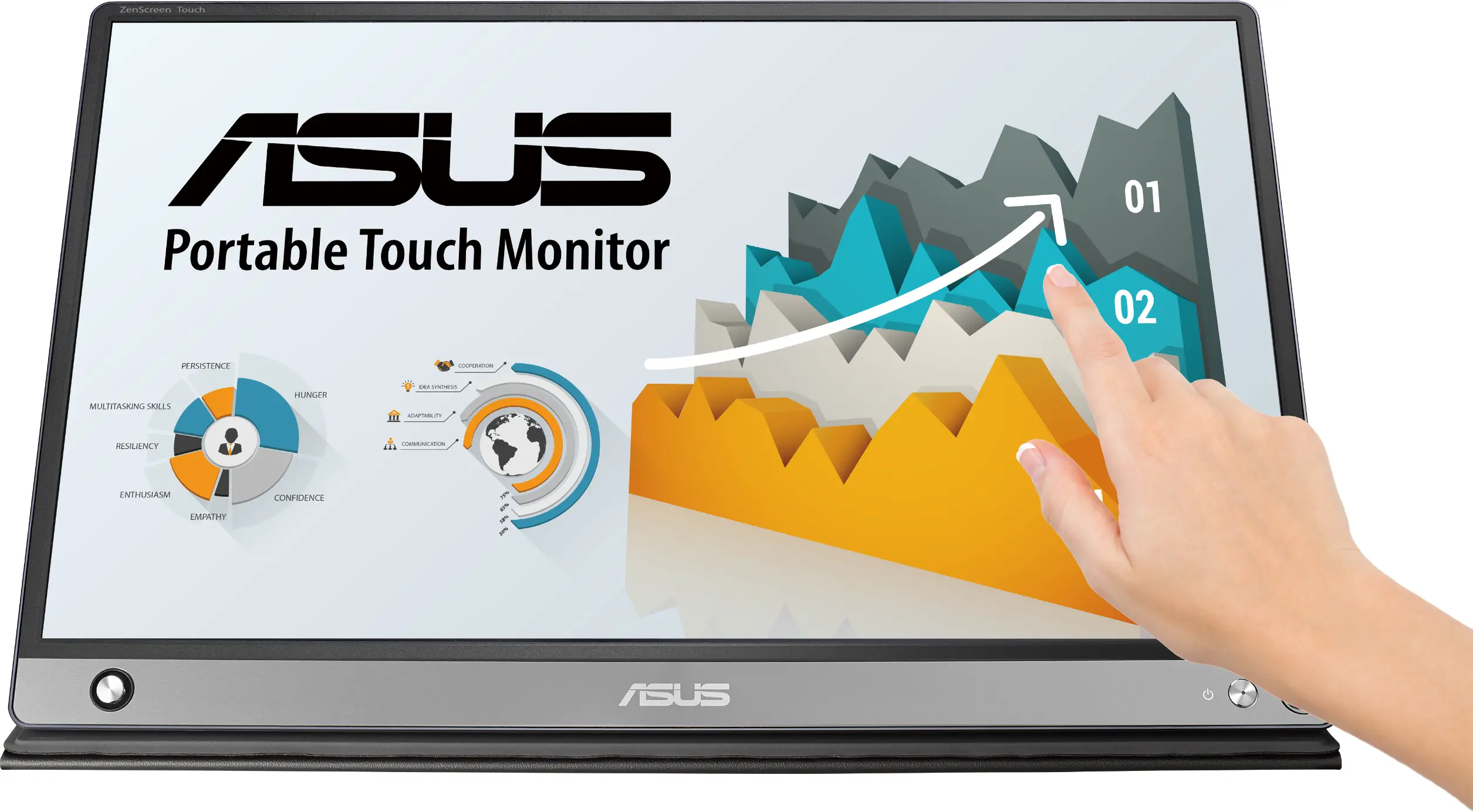 Монитор, ASUS 15.6 MB16AMT ZENSCR TOUCH