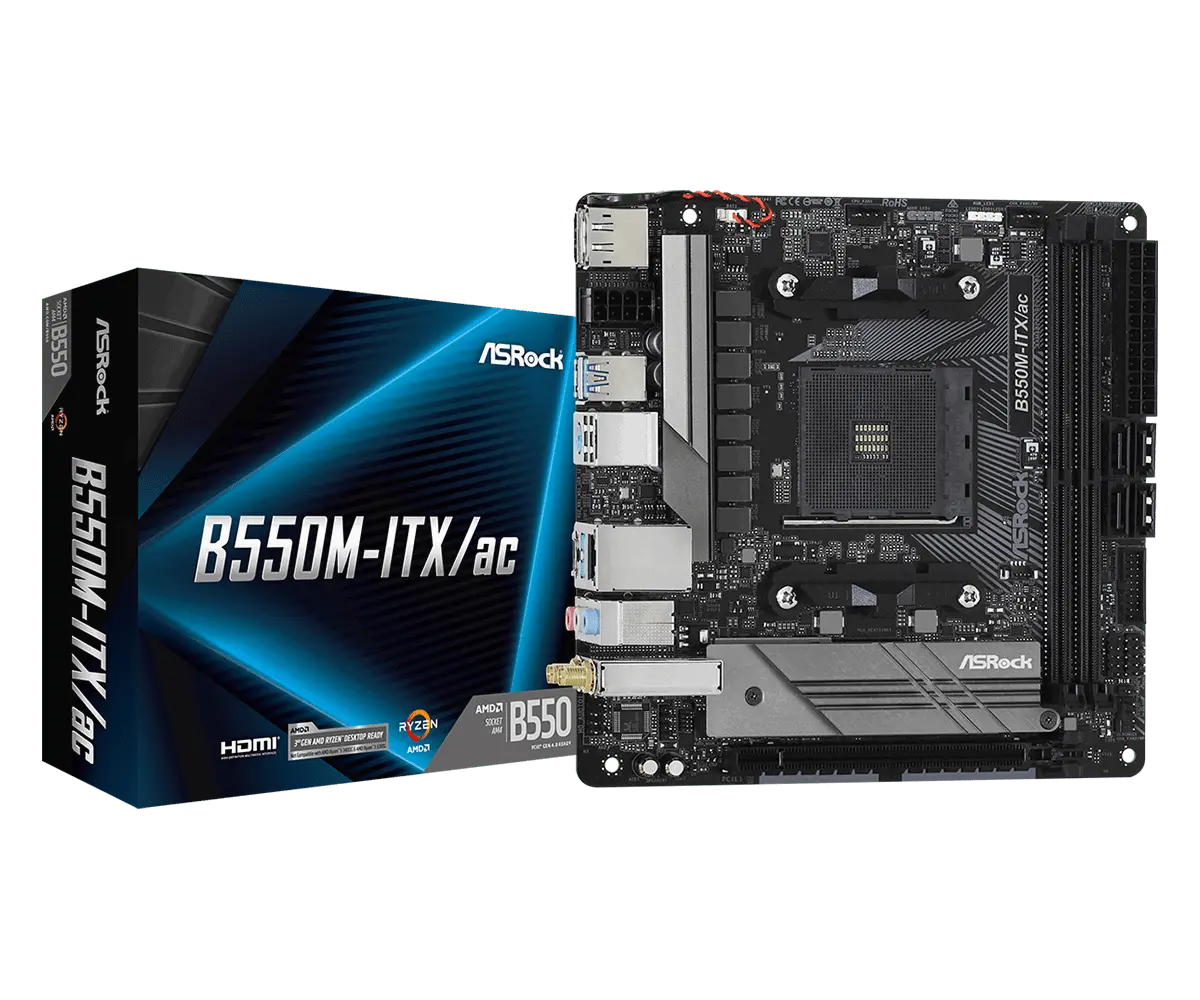 Дънна платка, ASROCK B550M-ITX/AC /AM4 - image 4