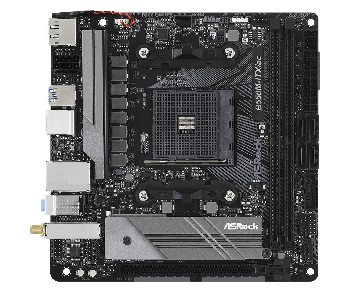 Дънна платка, ASROCK B550M-ITX/AC /AM4 - image 5