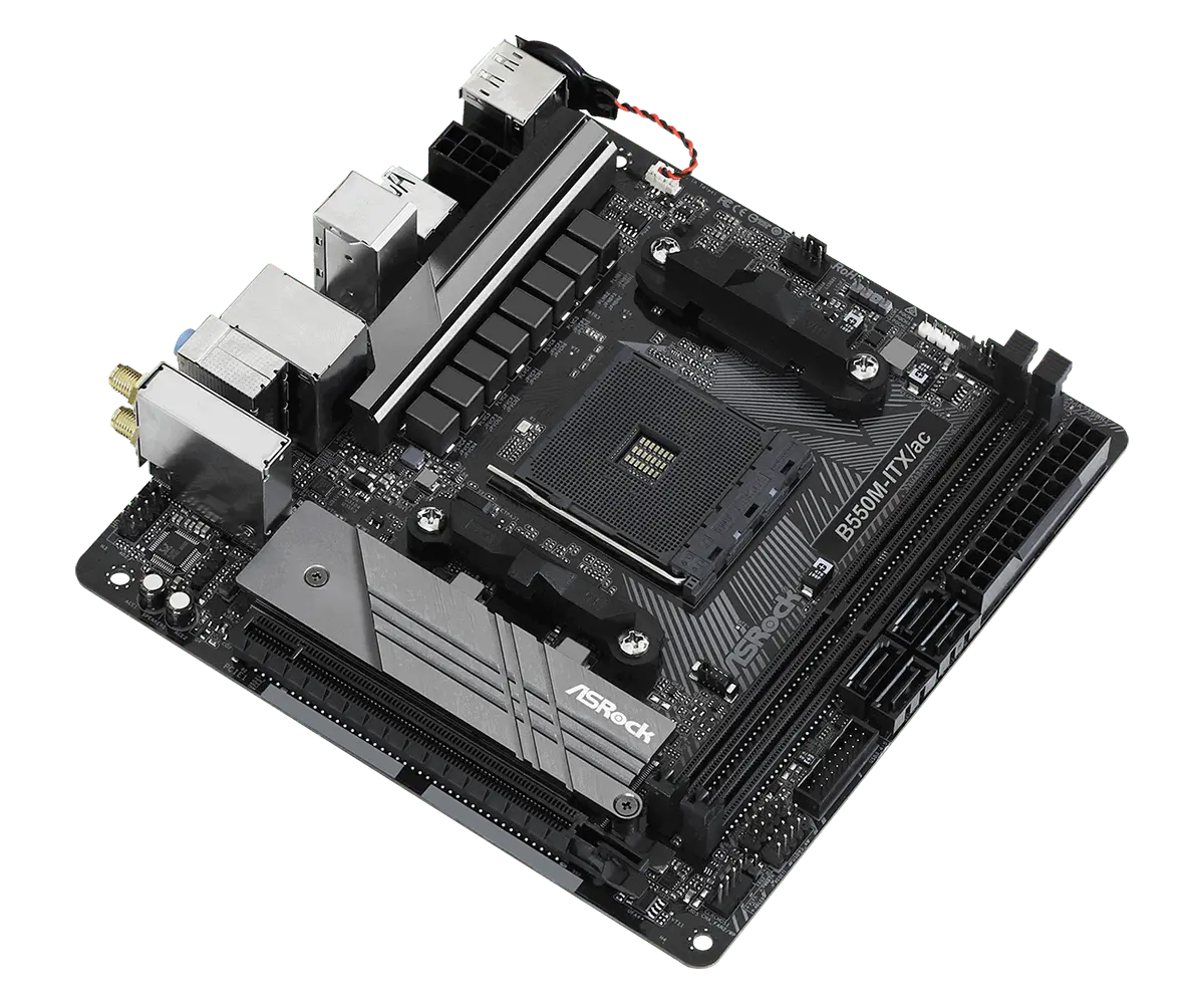 Дънна платка, ASROCK B550M-ITX/AC /AM4 - image 6