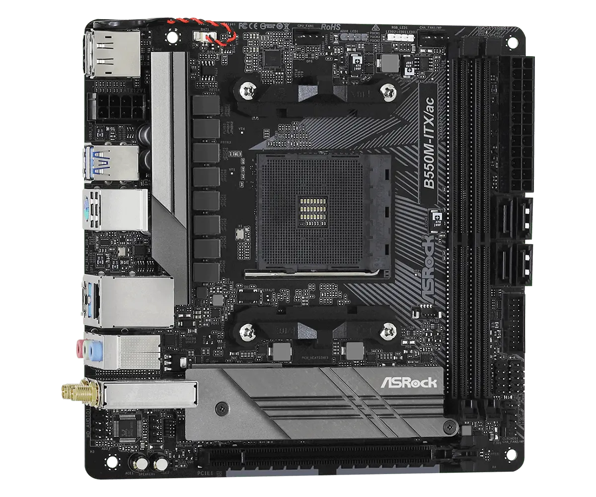 Дънна платка, ASROCK B550M-ITX/AC /AM4 - image 7