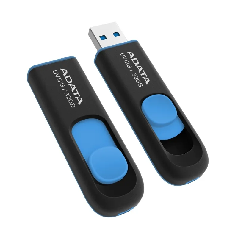 Памет, ADATA UV128 32GB USB 3.2 Black - image 1