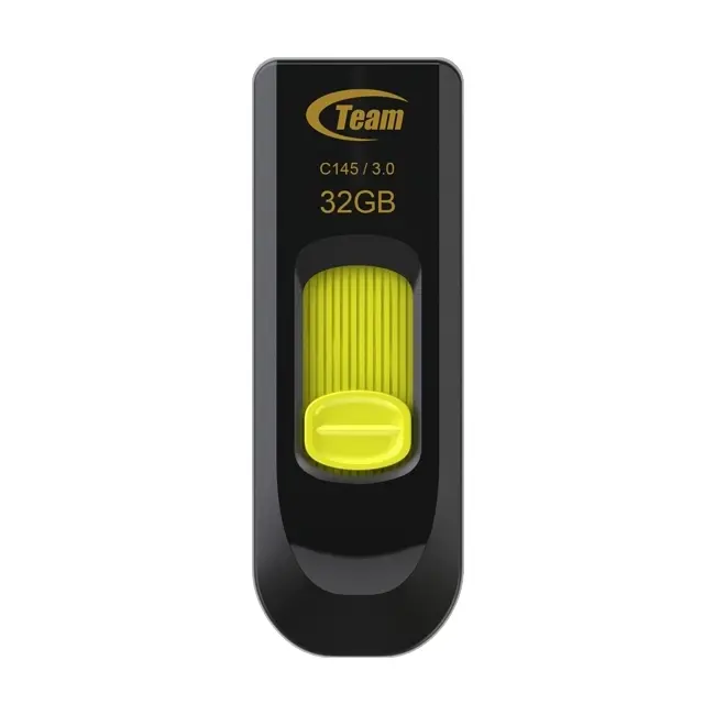 Памет, 32GB USB3 TEAM C145 YELLOW