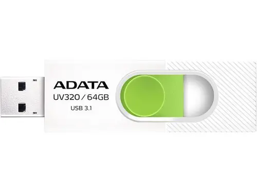 Memorie, Adata 64GB UV320 USB 3.2 Gen1 Flash Drive, alb Memorie, Adata 64GB UV320 USB 3.2 Gen1 Flash Drive, alb