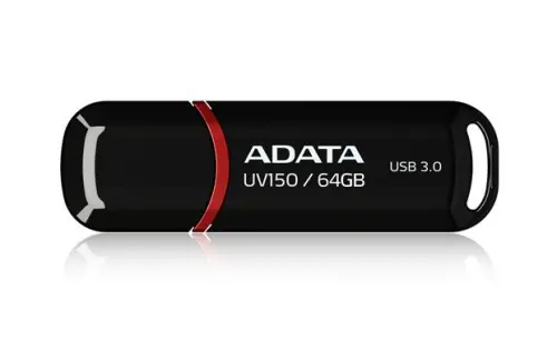 Memorie, Adata 64GB UV150 USB 3.2 Gen1 unitate flash negru Memorie, Adata 64GB UV150 USB 3.2 Gen1 unitate flash negru