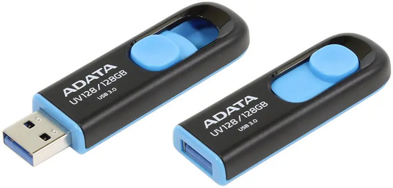 Памет, ADATA UV128 128GB USB 3.2 Black