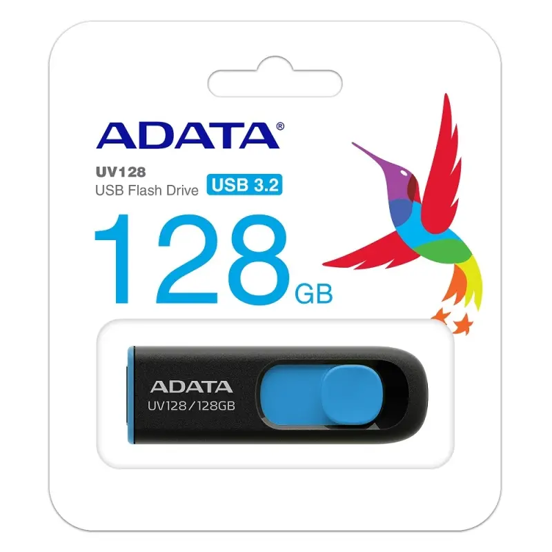 Памет, ADATA UV128 128GB USB 3.2 Black - image 3