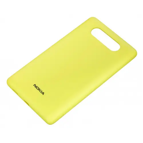 NOKIA 820 carcasă de încărcare wireless galbenă - 1