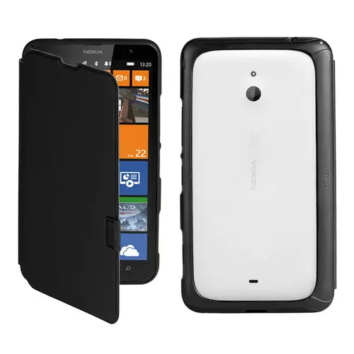 NOKIA 520 θήκη flip μαύρη - 1