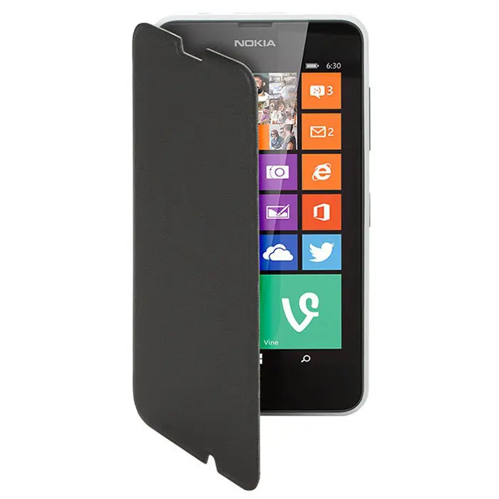 Husă flip LUMIA 630 neagră
