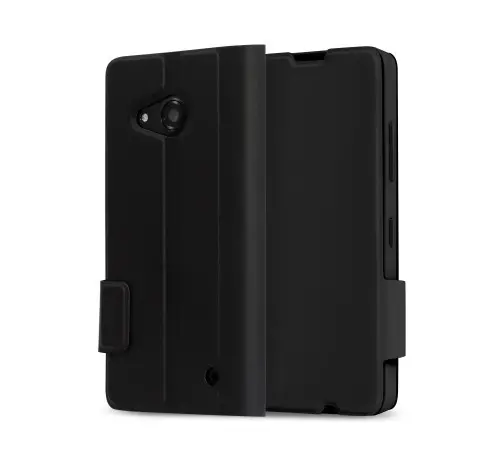 MS LUMIA 550 θήκη flip μαύρη