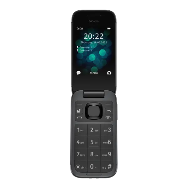 Мобилен телефон, NOKIA 2660 DS FLIP BLACK - image 2