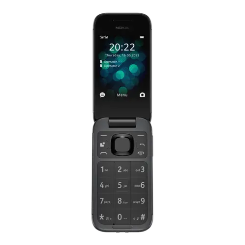 Мобилен телефон, NOKIA 2660 DS FLIP BLACK - image 2