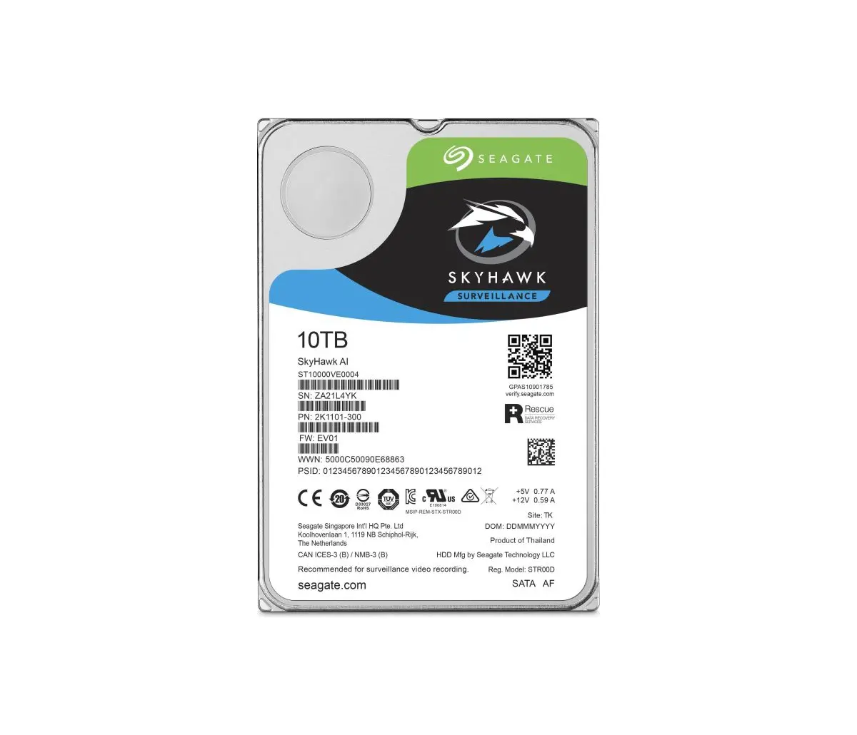 Твърд диск, SEAGATE 10TB SG ST10000VE0008