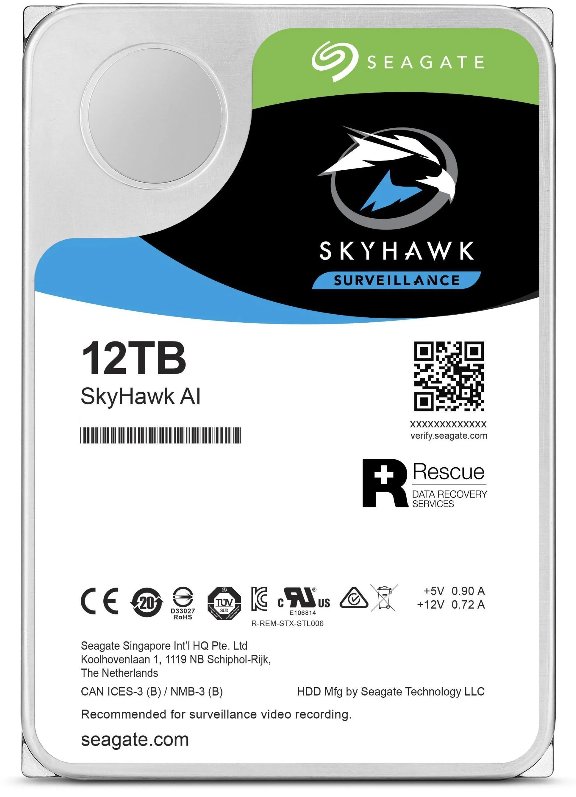 Твърд диск, SEAGATE 12TB SG ST12000VE0008