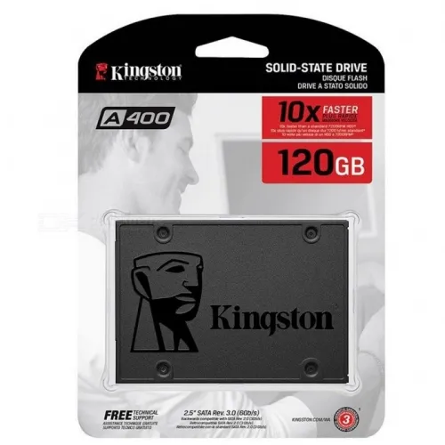 Твърд диск, Kingston A400 2.5 120GB SATA