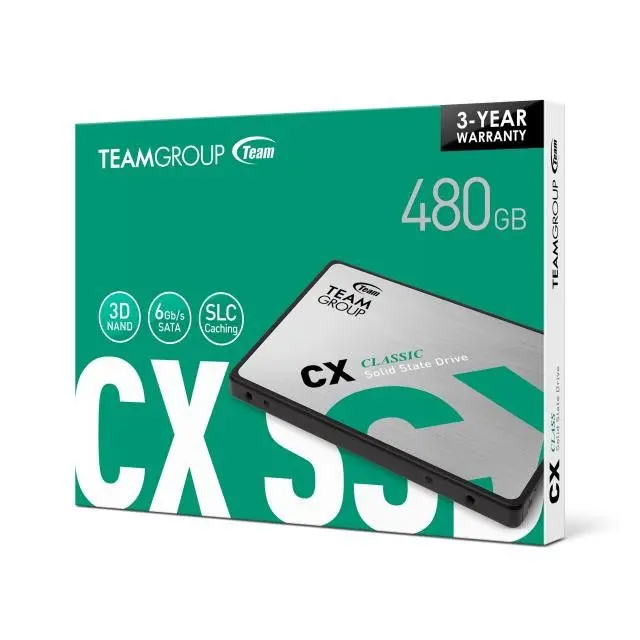 Твърд диск, TEAM SSD CX1 480GB 2.5 INCH