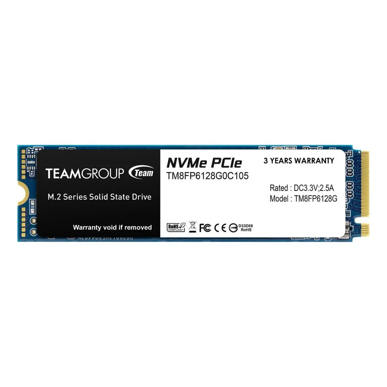 Твърд диск, TEAM GROUP TEAM SSD MP33 128G M2 PCI-E