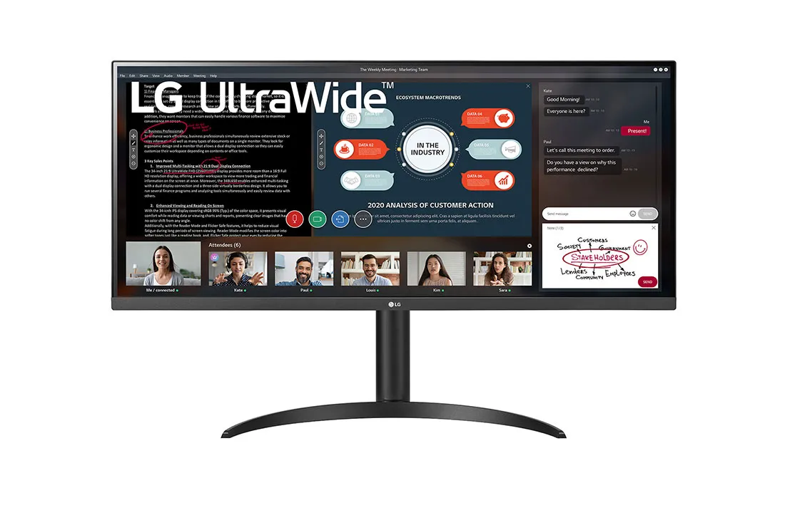 Монитор, 34 LG 34WP550-B
