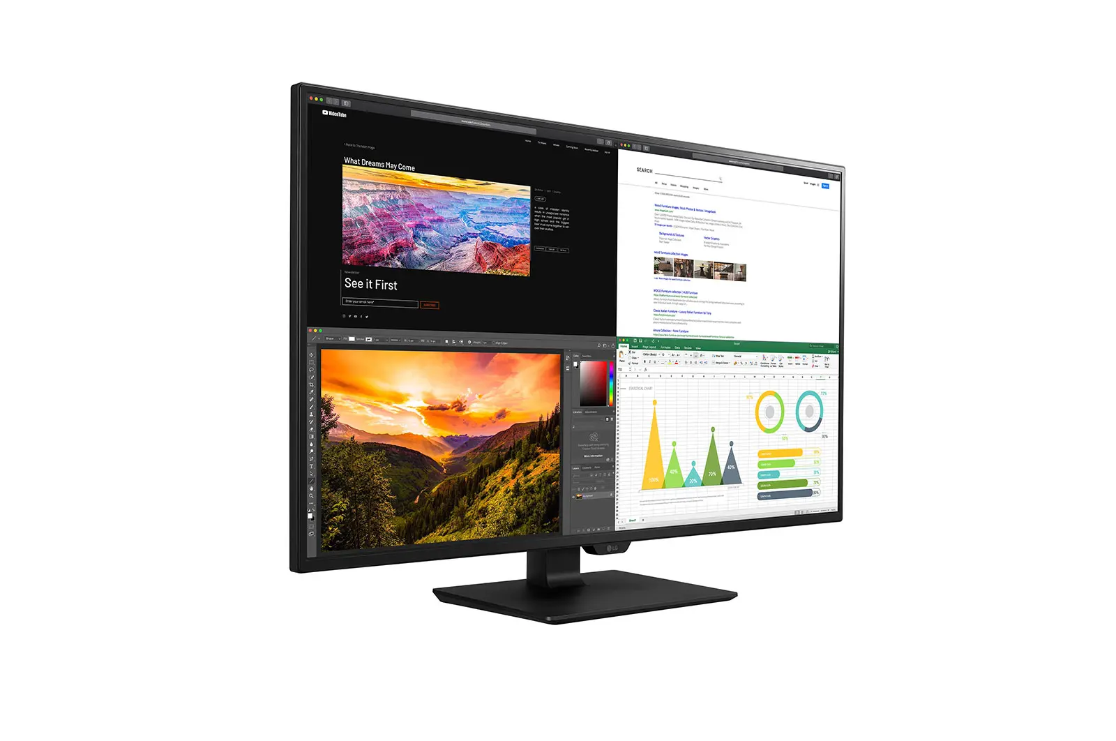 Монитор, 43 LG 43UN700-B - image 1